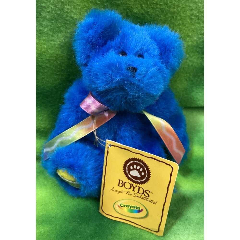 Crayola Presented By Boyd's Bears Blue B. Bright Plush Teddy Bear Stuffed Animal